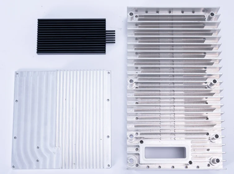 Three finned heat-sink components in Yiwei’s product collection